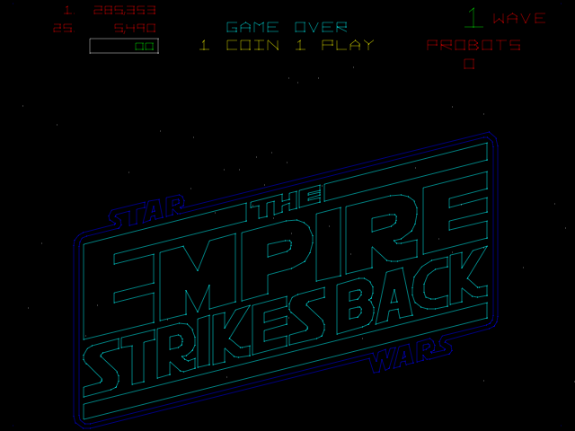 Star Wars The Empire Strikes Back back cover for Commodore 64
